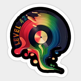 Level 42 Colorful Vinyl Sticker